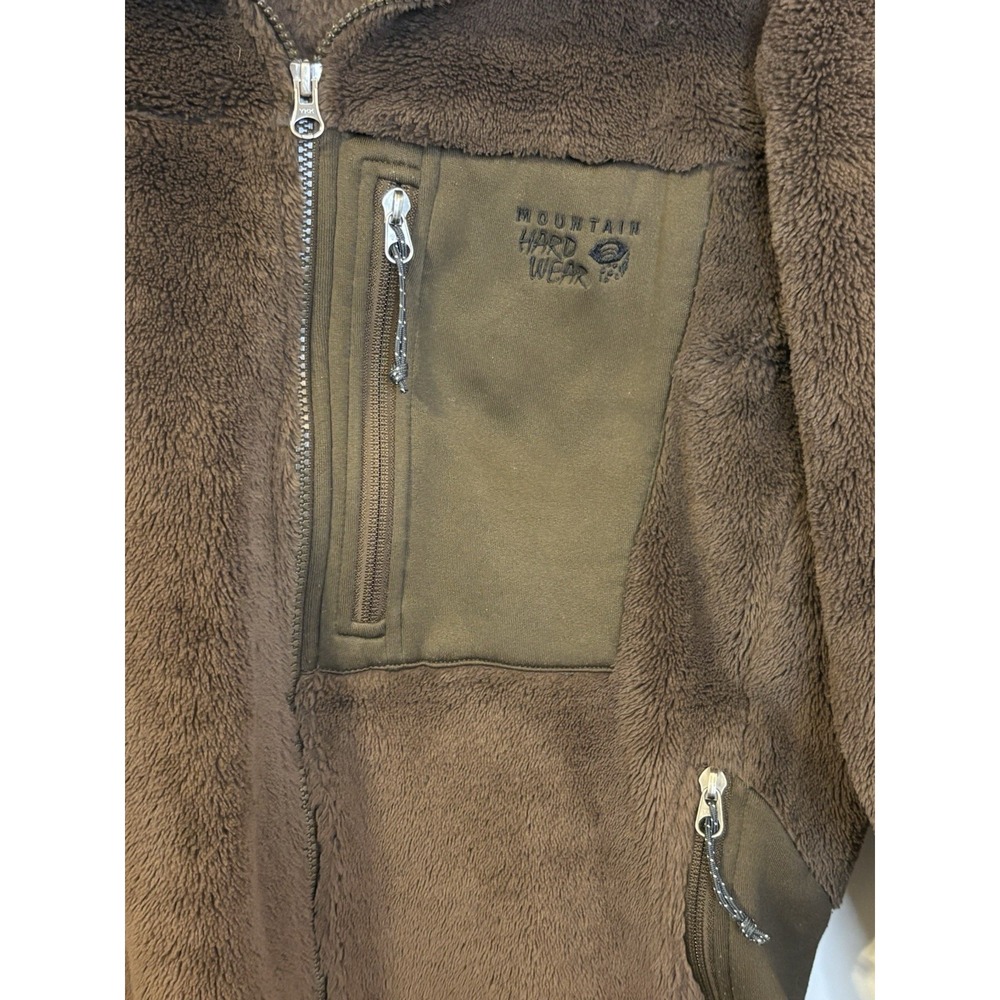Mountain Hardwear Women's Monkey Brown Full Zip Jacket Pockets Size L Short - Picture 2 of 6